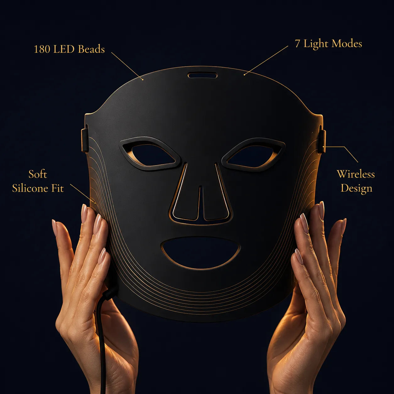 LED Face Mask — Red Light Therapy for Anti-Aging & Acne